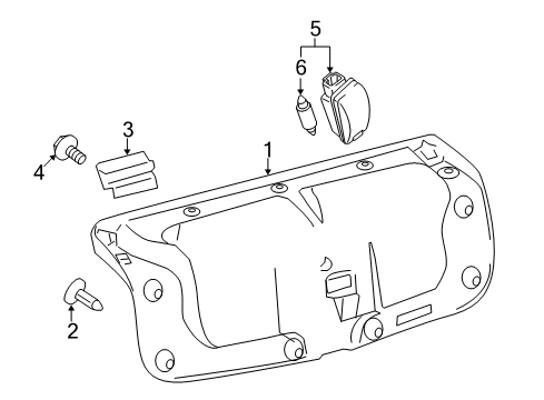 Diagram for 2010 Lexus IS350 Interior Trim - Trunk Lid 