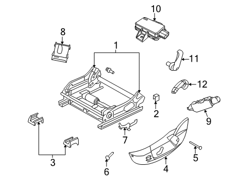 2015 Dodge Challenger Tracks & Components Module-Heated Seat Diagram for 68277207AC