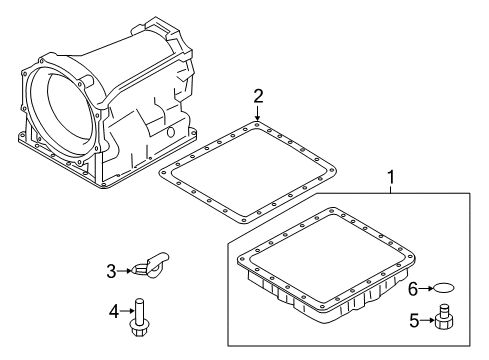 2016 Infiniti QX80 Transmission Clip Diagram for 31376-95X01