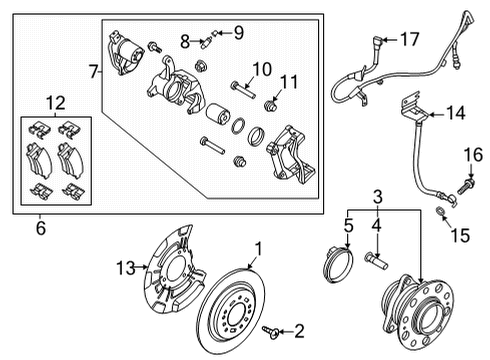 2021 Kia K5 Rear Brakes Cover-Dust RR, RH Diagram for 58245-L1200