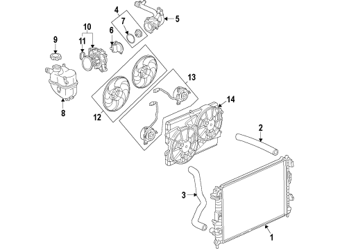 2013 Chevrolet Captiva Sport Window Defroster Fan Motor Diagram for 89019144