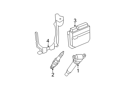 2007 Toyota Camry Powertrain Control ECM Diagram for 89661-06C71