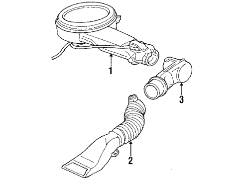 1984 Pontiac Firebird Air Inlet Duct Asm-Front Air Intake Diagram for 14056938