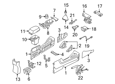 2010 Hyundai Tucson Parking Brake Boot Assembly-Shift Lever Diagram for 84640-2S100-9P