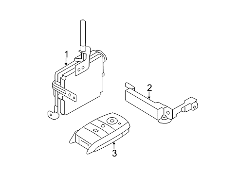 2017 Kia Forte5 Electrical Components Module Assembly-Smart Key Diagram for 95480A7510