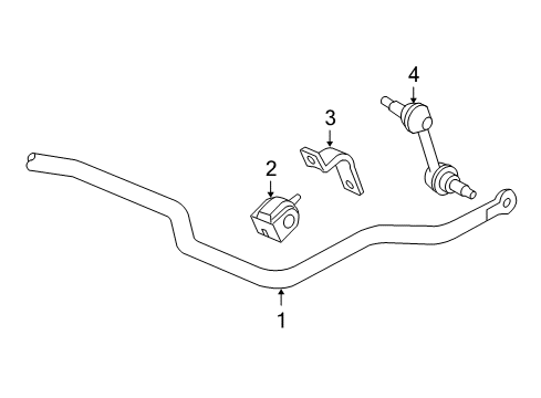 2011 Chevrolet Colorado Rear Suspension Components, Stabilizer Bar Insulator-Rear Stabilizer Shaft Diagram for 25880881