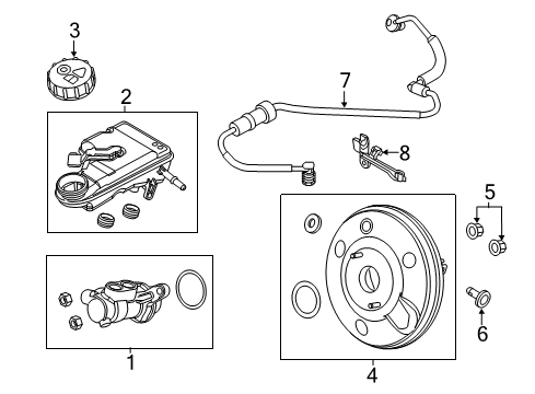 2017 Ford Focus Dash Panel Components Vacuum Tube Diagram for BV6Z-2420-A