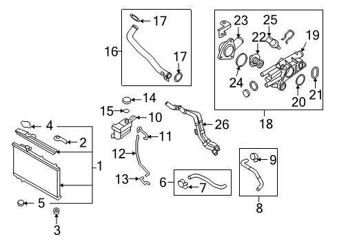 2011 Hyundai Santa Fe Powertrain Control Tube Assembly-Oil Cooler Diagram for 254702G000