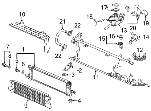 2018 Honda Accord Powertrain Control Bracket Assy. Diagram for 1J116-6C2-A00