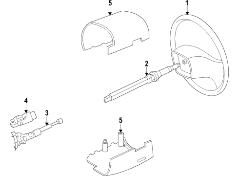 2016 Ford E-350 Super Duty Traction Control Components Steering Sensor Assembly Diagram for 9C2Z-3F818-A