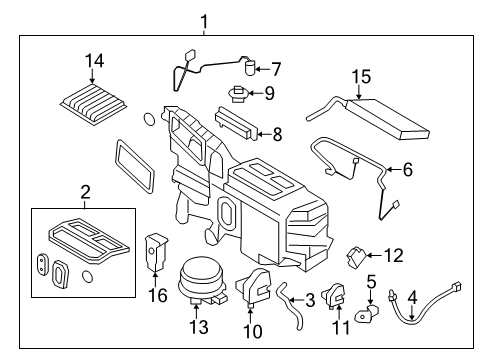 2010 Ford Edge Blower Motor & Fan Resistor Diagram for 7T4Z-19A706-A