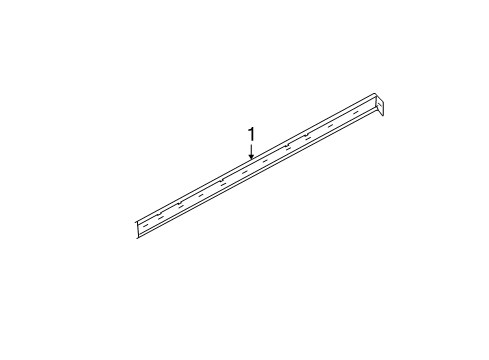 2005 Nissan Murano Exterior Trim - Pillars, Rocker & Floor Seal-Front Door Parting, LH Diagram for 80839-CA020