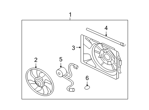 2006 Kia Optima Cooling System, Radiator, Water Pump, Cooling Fan Resistor Diagram for 25385-0L000