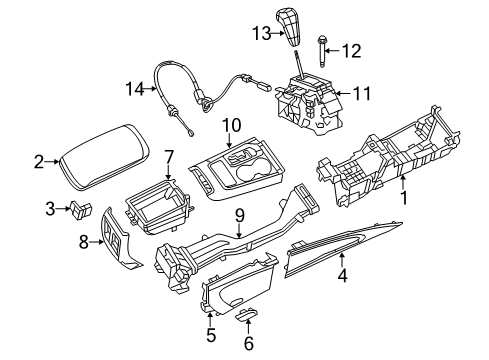 2011 Jeep Grand Cherokee Console Connector-Inverter Diagram for 56046933AA
