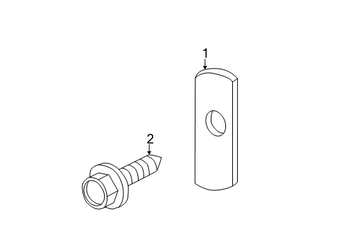 2004 Cadillac DeVille Daytime Running Lamps Bolt, Air Distributor Diagram for 11516042