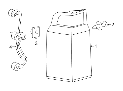 2008 Jeep Commander Combination Lamps Lamp-Tail Stop Turn SIDEMARKER Diagram for 55396458AH