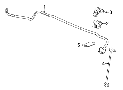 2013 Honda Civic Stabilizer Bar & Components - Front Plate, FR. Stabilizer Holder Diagram for 51309-TR0-A50