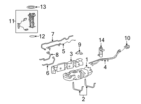 2007 Lincoln Navigator Fuel Supply Pedal Travel Sensor Diagram for 6L1Z-9F836-D