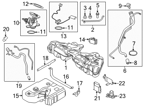 2014 BMW 535d Fuel Supply Tension Strap Diagram for 16117053972