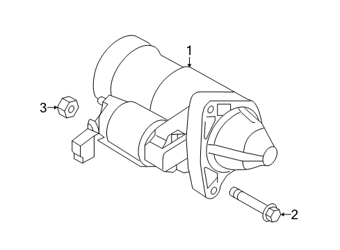 2018 Toyota Yaris iA Starter Solenoid Diagram for 28150-WB001