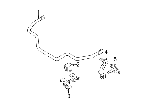 2005 Infiniti G35 Stabilizer Bar & Components - Front Rod Assy-Connecting, Stabilizer Diagram for 54668-AQ300