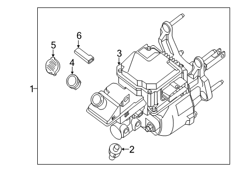 2016 Nissan Leaf Hydraulic System Control Assembly-Brake Diagram for 46007-4NP3E