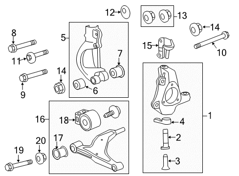 2010 Saab 9-5 Front Suspension Components, Lower Control Arm, Ride Control, Stabilizer Bar Knuckle Bushing Diagram for 13230777