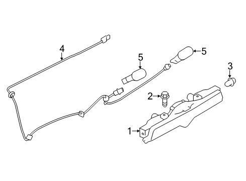 2017 Toyota 86 Bulbs Back Up Lamp Diagram for SU003-02528