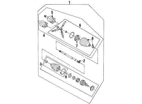 1998 Chevrolet Monte Carlo Drive Axles - Front Shaft Kit, Front Wheel Drive Diagram for 26064129