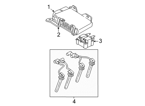 2001 Plymouth Neon Powertrain Control Powertrain Control Module Diagram for 5033060AL