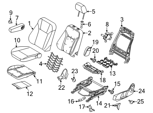 2012 Ford Fiesta Heated Seats Seat Heater Diagram for BE8Z-14D696-A