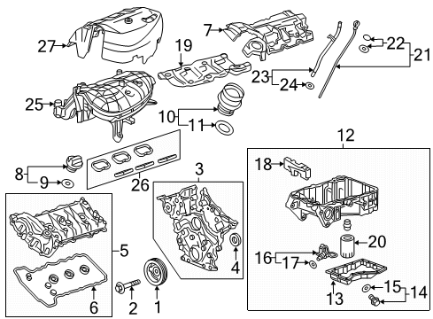 2020 Buick Regal Sportback Intake Manifold Intake Manifold Diagram for 12674126