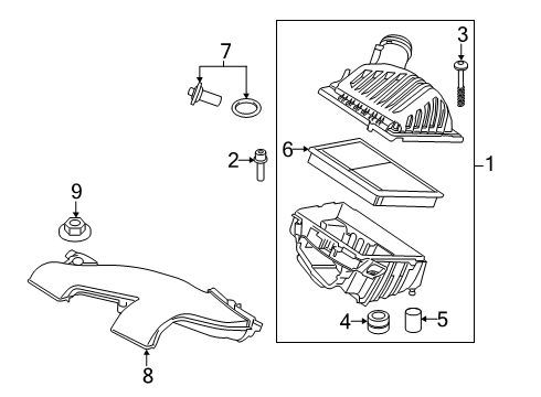 2020 BMW X2 Powertrain Control INTAKE MUFFLER Diagram for 13718675280