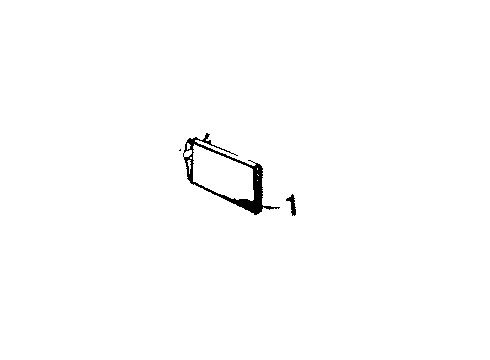 1984 Pontiac Firebird Air Conditioner Tube, A/C Evap Diagram for 10029526