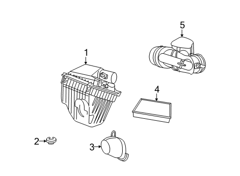 2007 Dodge Nitro Filters Air Cleaner Diagram for 4880288AD