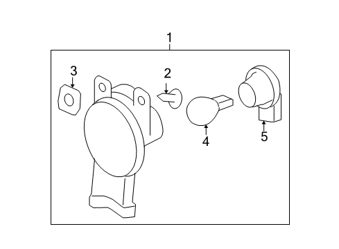 2005 Pontiac Grand Prix Park & Signal Lamps Socket Diagram for 15306188
