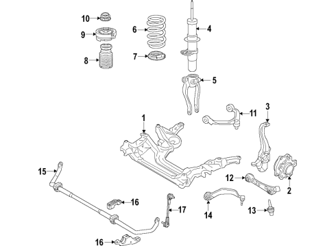 2018 BMW M5 Front Suspension Components, Lower Control Arm, Upper Control Arm, Ride Control, Stabilizer Bar ADAPTER FOR CAP Diagram for 31307856918