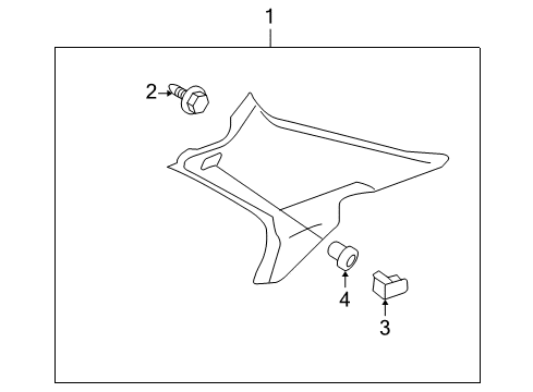 2006 Honda Accord Interior Trim - Quarter Panels Garnish Assy., L. RR. Pillar *NH220L* (CLEAR GRAY) Diagram for 84181-SDB-A11ZA