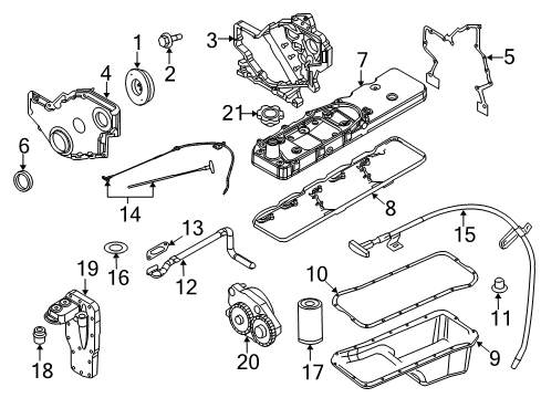 2011 Ram 3500 Filters Oil Drain Plug Diagram for 5080631AB