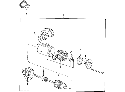 2002 Ford E-250 Econoline Starter Starter Diagram for 3C2Z-11002-AARM