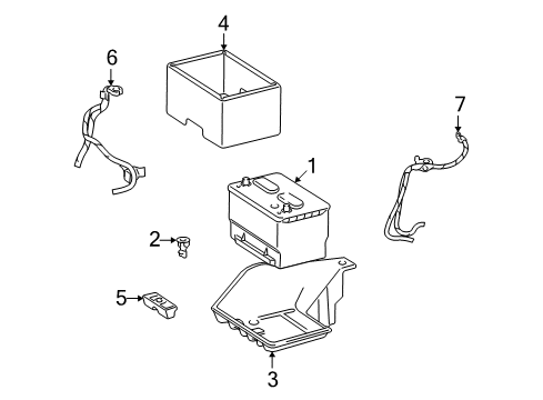 2007 Dodge Ram 2500 Battery Battery Switch Cable Diagram for 56000976AB