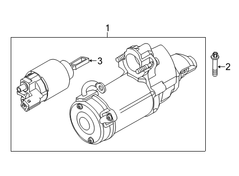 2017 BMW 650i Gran Coupe Starter Starter Diagram for 12417612815