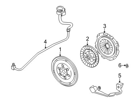 2000 Pontiac Grand Am Hydraulic System Plate Asm-Clutch Pressure (W/ Cover) Diagram for 22629291