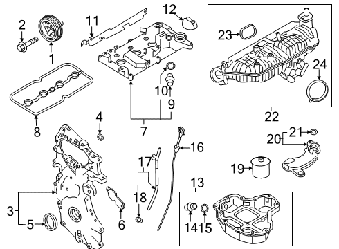 2021 INFINITI QX50 Throttle Body Manifold Assy-Intake Diagram for 14001-5NA0B