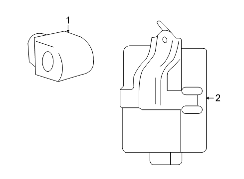 2013 Toyota Highlander Keyless Entry Components Control Module Diagram for 89990-48151