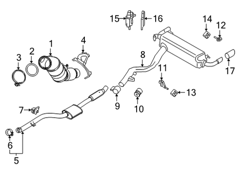2021 BMW 430i Exhaust Manifold VIBRATION ABSORBER Diagram for 18309468590