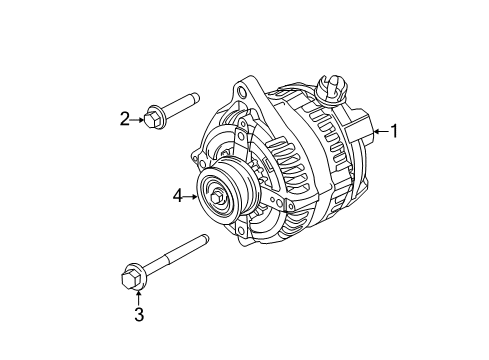 2013 Ford F-150 Alternator Alternator Diagram for CL3Z-10346-A