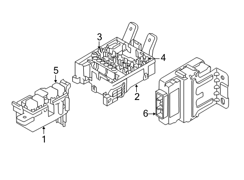 2011 Kia Sportage Fuse & Relay ECU-4WD Diagram for 95447-3B300