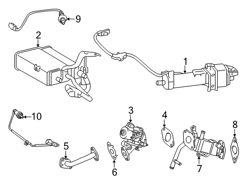 2016 Toyota Prius V Emission Components Vapor Canister Diagram for 77730-47040