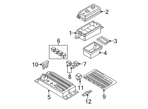 2007 Mini Cooper Electrical Components Fuse Diagram for 61131372526